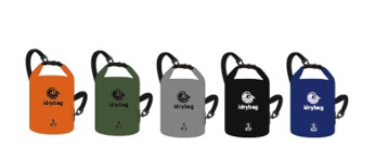 Classic roll-top dry bag in orange, olive, grey, black and blue